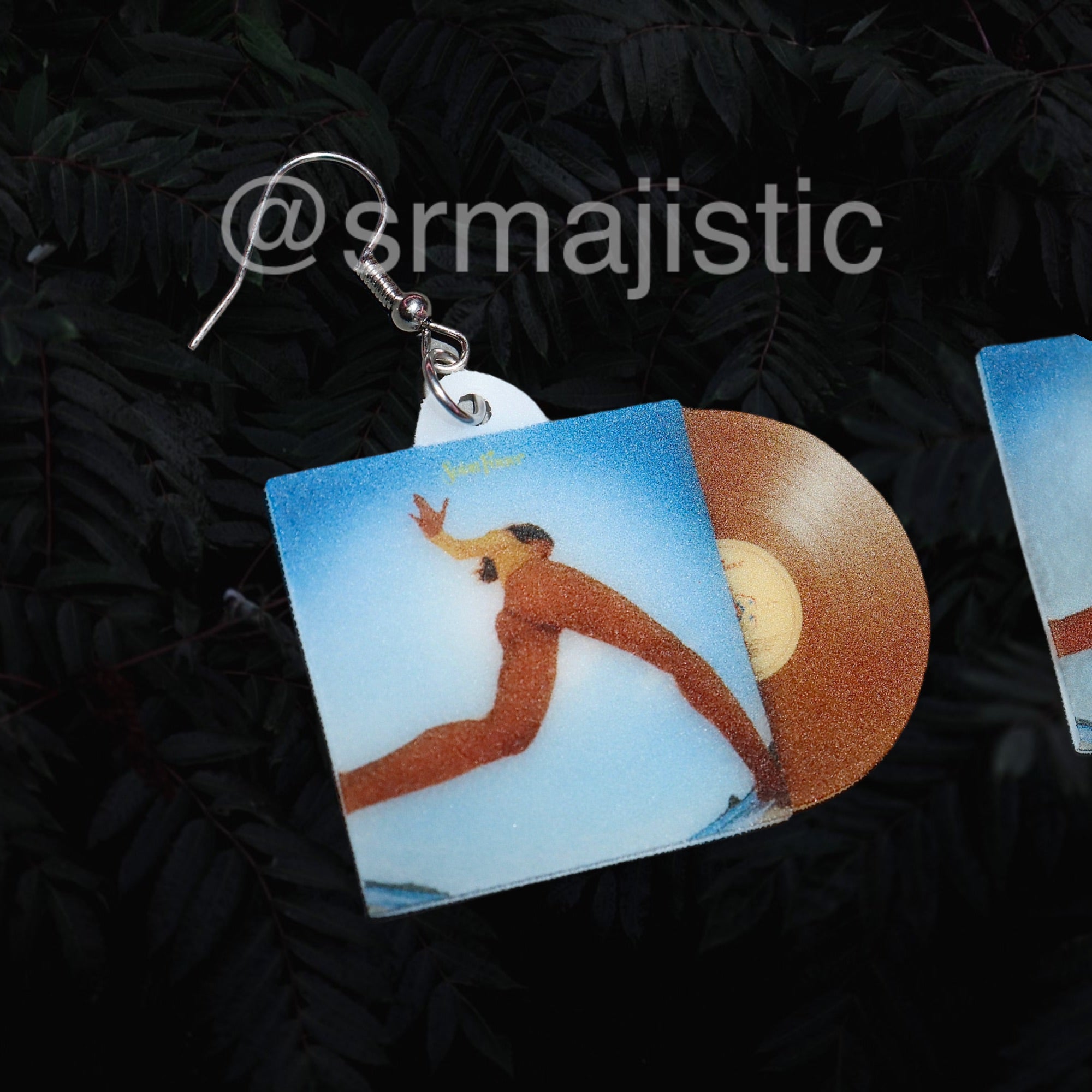 Lorde Solar Power Vinyl Album Handmade Earrings!