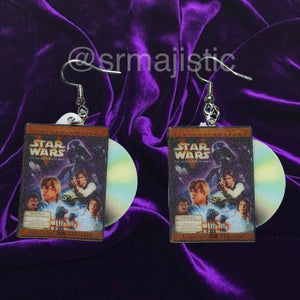 Star Wars Entire Collection DVD 2D detailed Handmade Earrings!