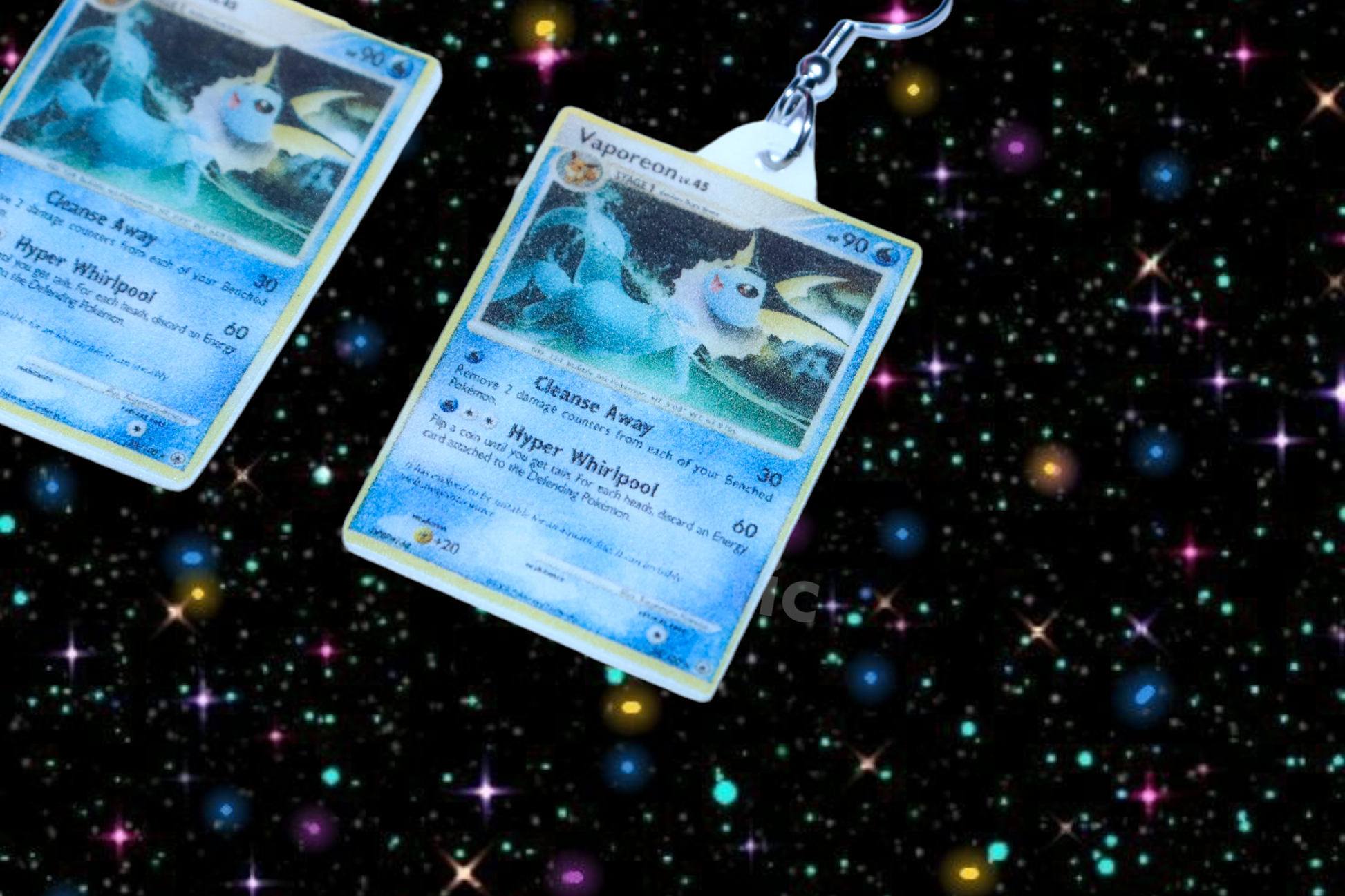 pokemon card earrings Pokémon Cards Detailed Handmade Earrings! – Sam Makes Things