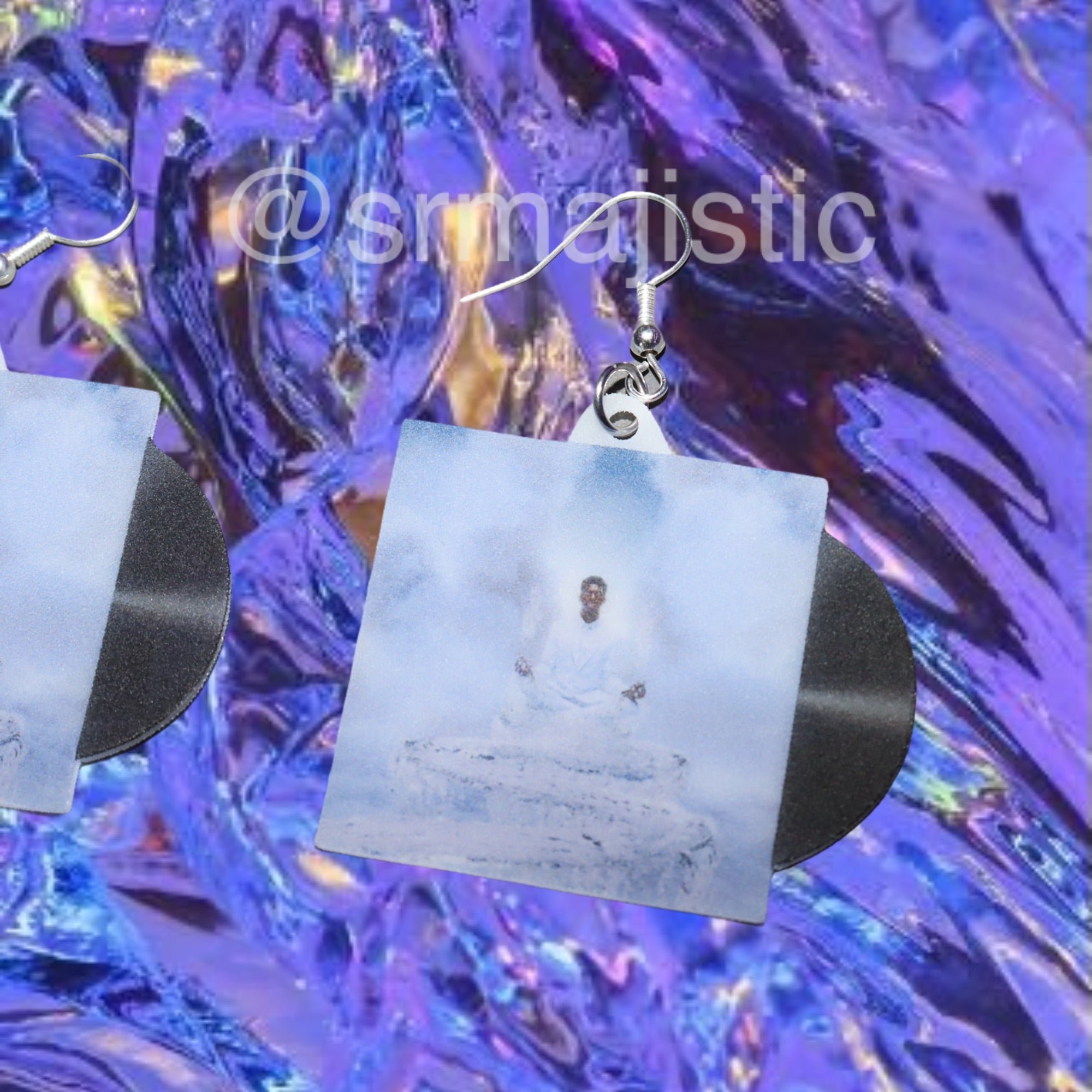 Lil Nas X Sun Goes Down Vinyl Single Handmade Earrings!