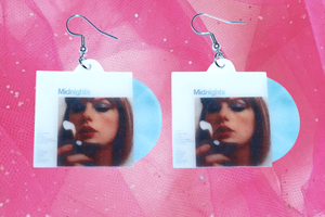 Taylor Swift Midnights Vinyl Album (color variants) Handmade Earrings!