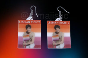 Louis Tomlinson Says Lesbian Rights Pride Flag Handmade Earrings!
