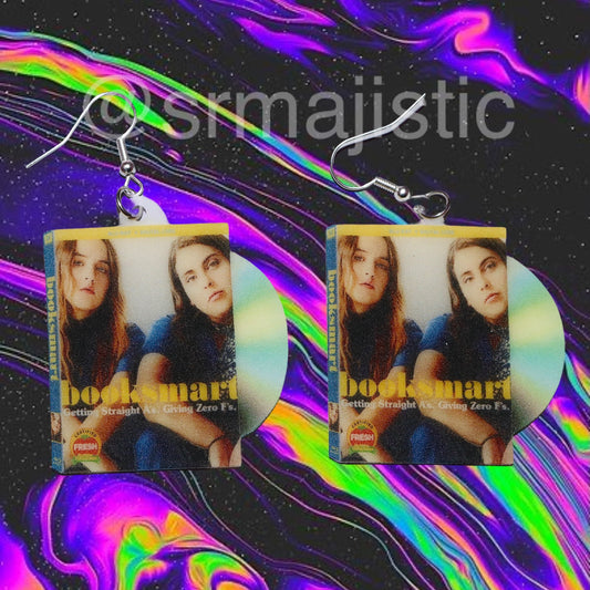 Booksmart (2019) DVD 2D detailed Handmade Earrings!