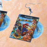 Mario Party 7 Game Cube Game 2D detailed Handmade Earrings!