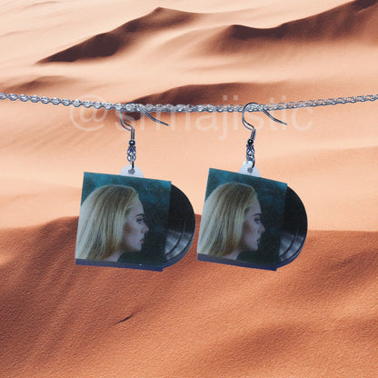 Adele 30 Vinyl Album Handmade Earrings!
