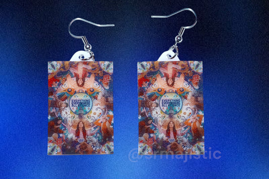 Everything Everywhere All At Once (2022) Movie Poster detailed Handmade Earrings!