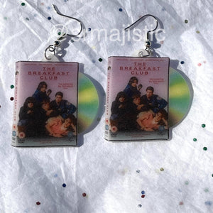 The Breakfast Club (1985) DVD 2D detailed Handmade Earrings!