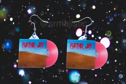 The Regrettes Further Joy Vinyl Album Handmade Earrings!