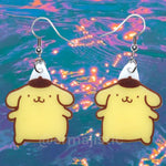 Pompompurin Cute Sanrio Dog Character Handmade Earrings!