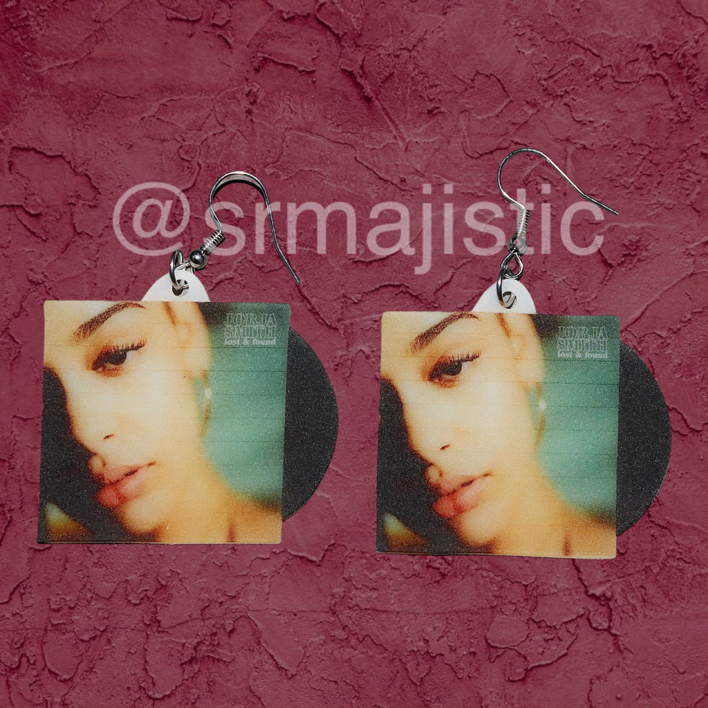 Jorja Smith Lost & Found Vinyl Album Handmade Earrings!