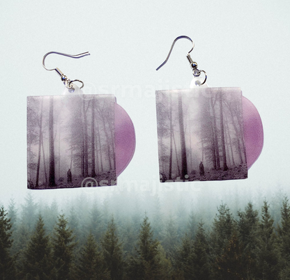 Taylor Swift Folklore Vinyl Album Handmade Earrings!