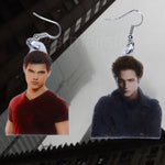 Edward and Jacob Twilight Character Handmade Earrings!