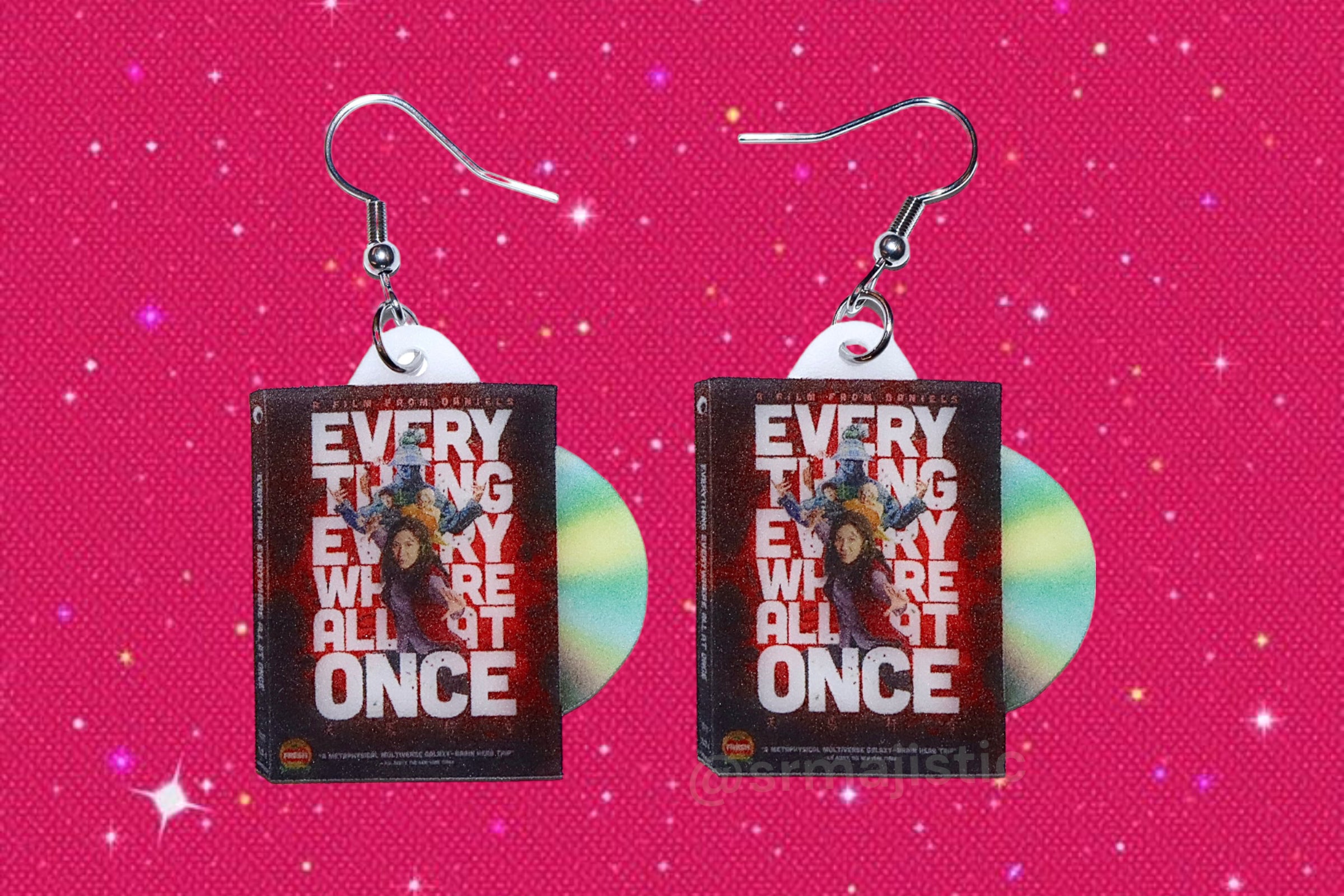 Everything Everywhere All At Once (2022) DVD 2D detailed Handmade Earrings!