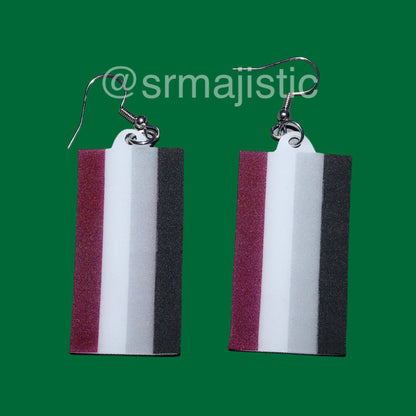 PRIDE Flag Cute 2D Handmade Earrings!