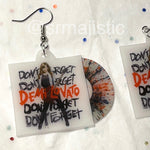Demi Lovato Don’t Forget Vinyl Album Handmade Earrings!