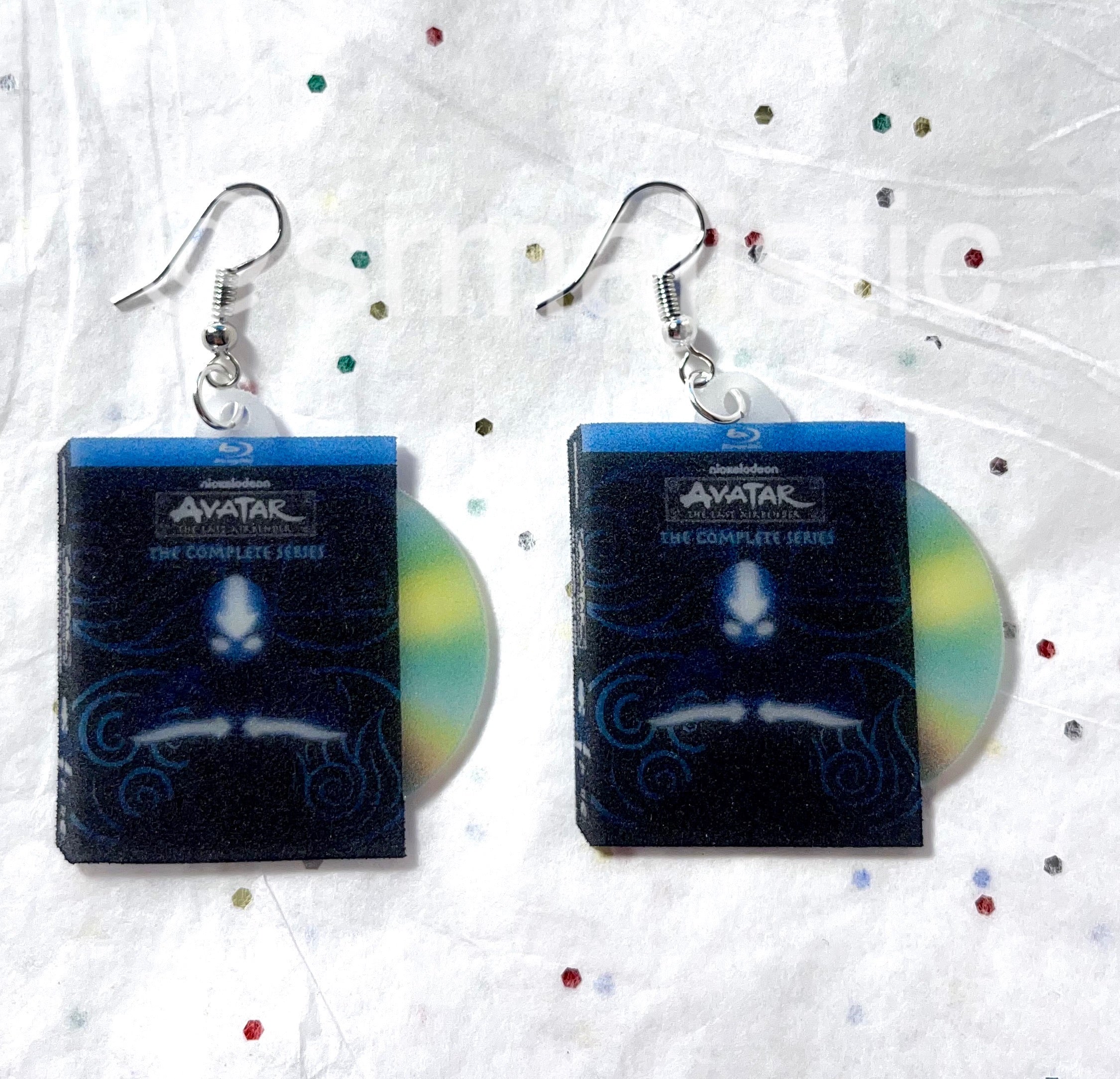 Avatar the Last Airbender complete DVD collection 2D detailed Handmade Earrings!