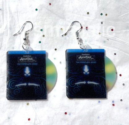 Avatar the Last Airbender complete DVD collection 2D detailed Handmade Earrings!