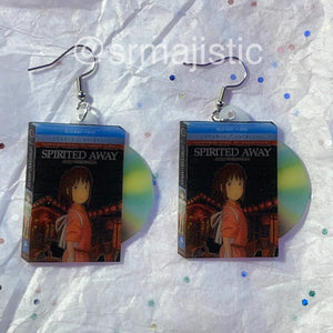 Spirited Away (2001) Studio Ghibli DVD 2D detailed Handmade Earrings!