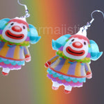 Pietro Clown Villager Animal Crossing Character Cute Handmade Earrings!