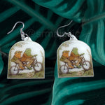 Frog and Toad Character Handmade Earrings!