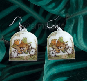 Frog and Toad Character Handmade Earrings!