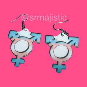LGBT Sexuality Symbols 2D cute detailed Handmade Earrings!
