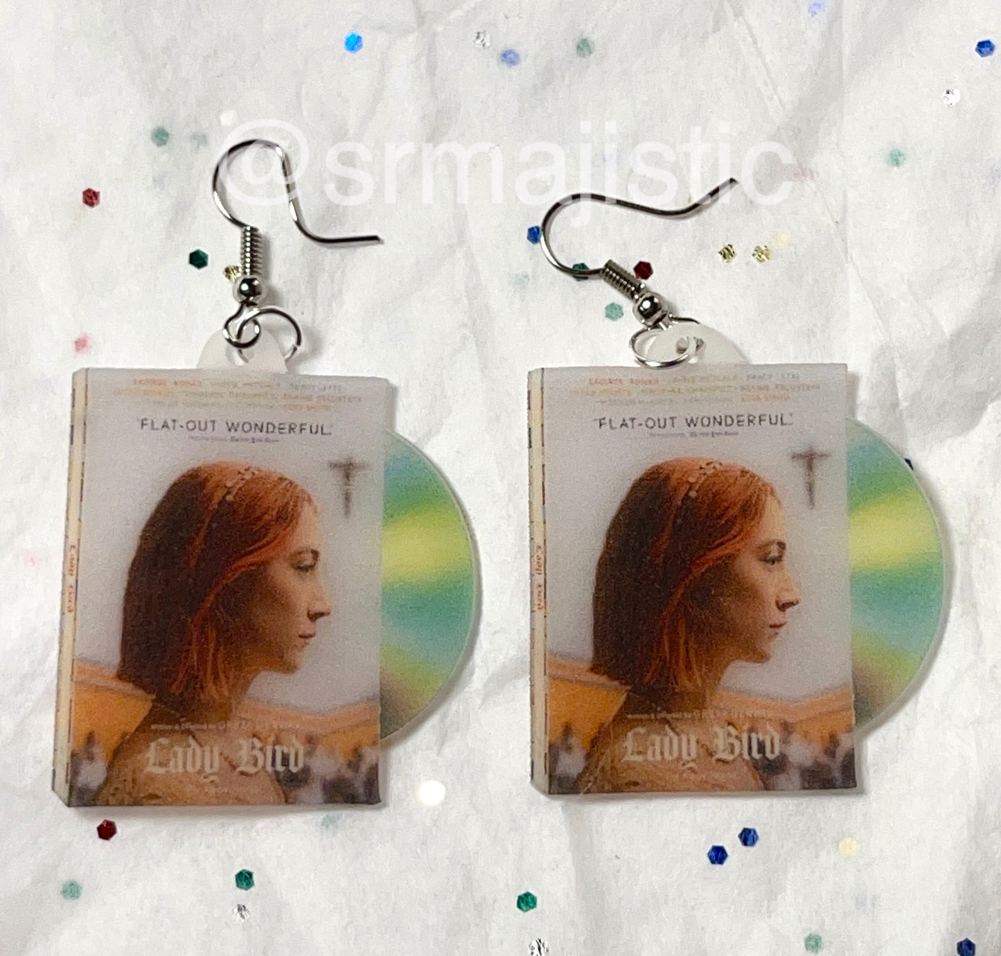 Lady Bird (2017) DVD 2D detailed Handmade Earrings!