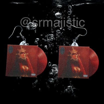 Halsey If I Can’t Have Love, I Want Power Vinyl Album Handmade Earrings!
