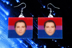 Paul Dano Says Gay Rights Pride Flag Handmade Earrings!