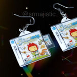 Scribblenauts Nintendo DS Game 2D detailed Handmade Earrings!