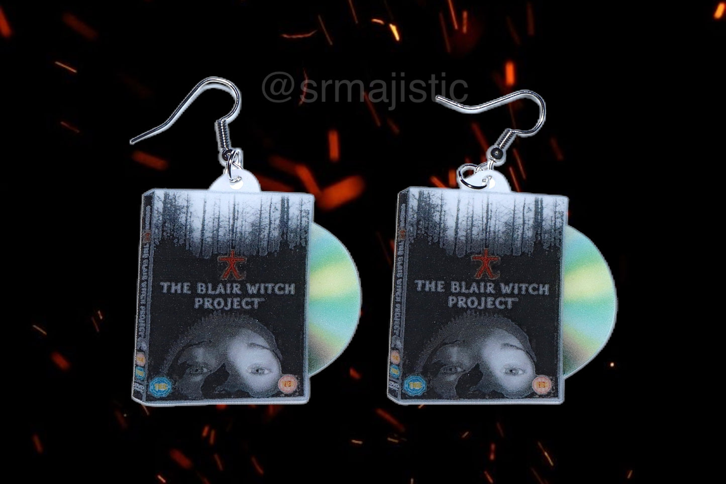 The Blair Witch Project (1999) DVD 2D detailed Handmade Earrings!