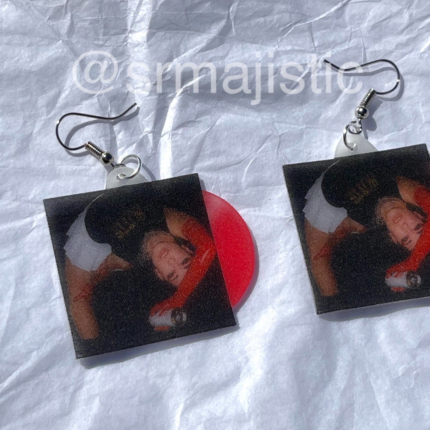 Sizzy Rocket American Rage Vinyl Album Handmade Earrings!