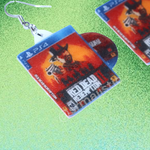 Red Dead Redemption 2 PS4 Game 2D detailed Handmade Earrings!