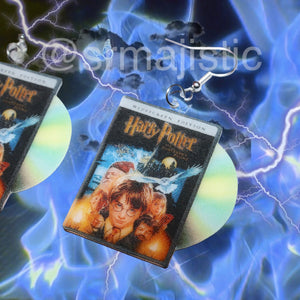 Harry Potter and the Sorcerer’s Stone (2001) DVD 2D detailed Handmade Earrings!