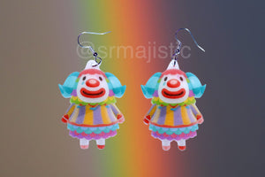Pietro Clown Villager Animal Crossing Character Cute Handmade Earrings!