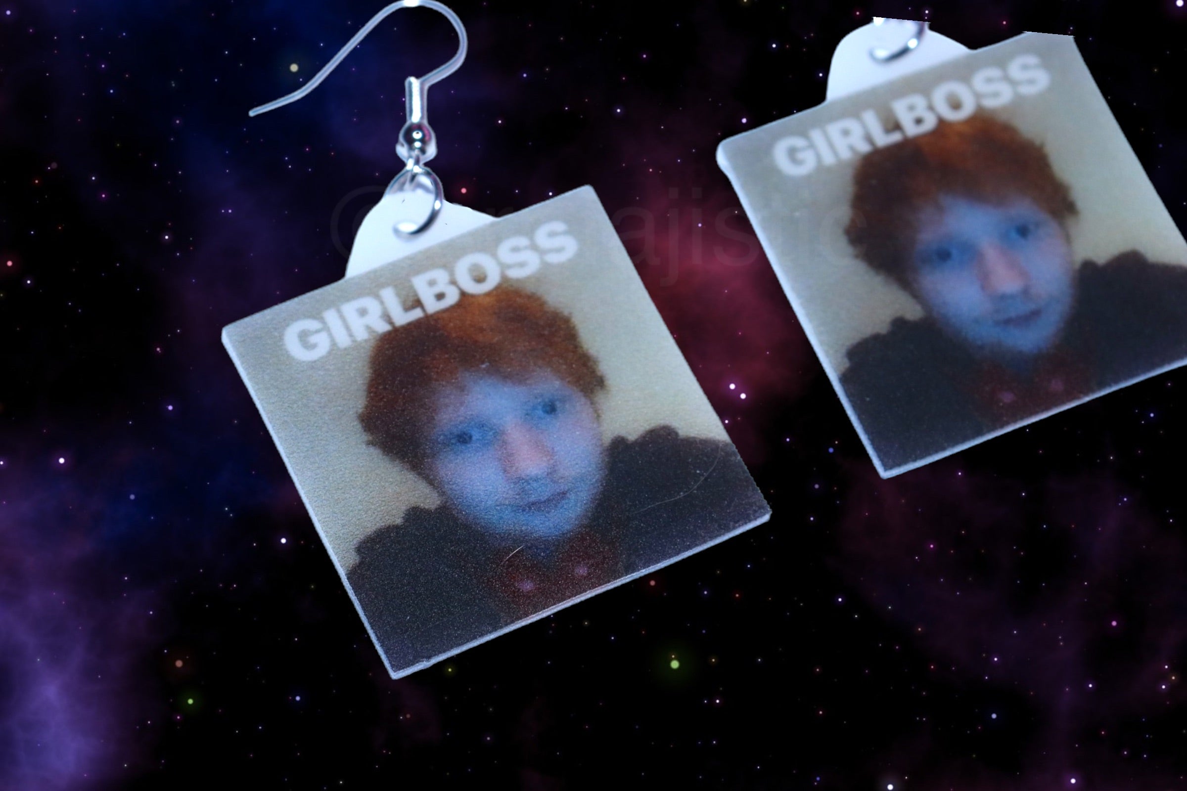 Ed Sheeran Girlboss Meme Handmade Earrings!