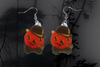 Vintage Pumpkin Man Cute 2D Handmade Earrings!