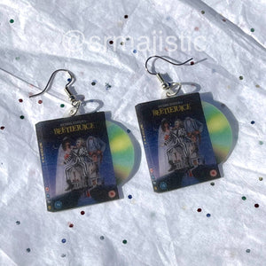Beetlejuice (1988) DVD 2D detailed Handmade Earrings!