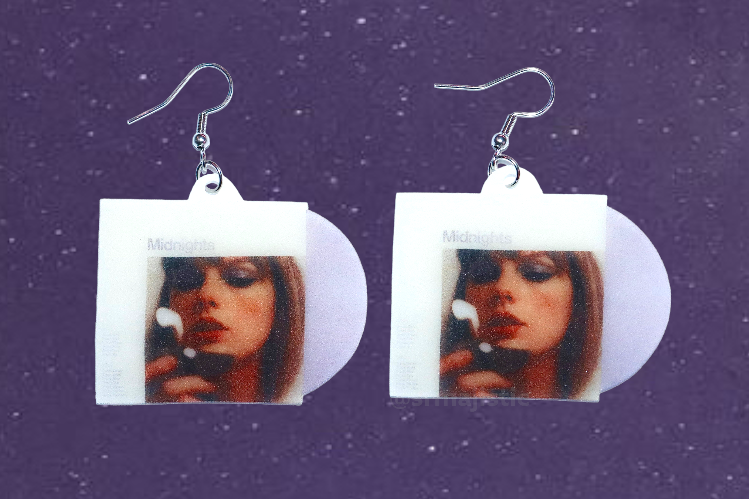 Taylor Swift Midnights Vinyl Album (color variants) Handmade Earrings!