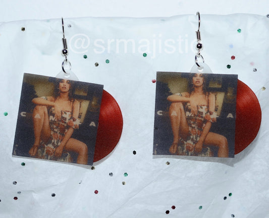 Camilla Cabello Camilla Vinyl Album Handmade Earrings!