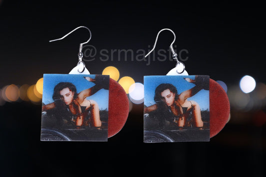 Charli XCX Crash Vinyl Album Handmade Earrings!