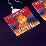 Garfield Collection of Flaming Pride Flags Handmade Earrings!