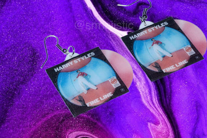 Harry Styles Fine Line Vinyl Album Handmade Earrings!