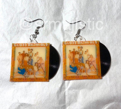 Glass Animals How to Be a Human Being Vinyl Album Handmade Earrings!