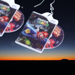 Super Mario Galaxy Wii Game 2D detailed Handmade Earrings!