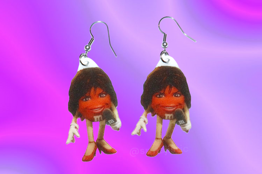 Lisa Rinna M&M Reporter Meme Handmade Earrings!