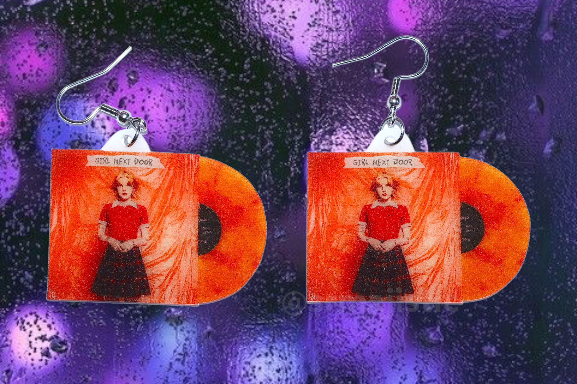 Kailee Morgue Girl Next Door Vinyl Album Handmade Earrings!