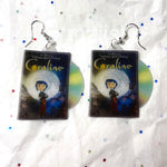 Coraline (2009) DVD 2D detailed Handmade Earrings!