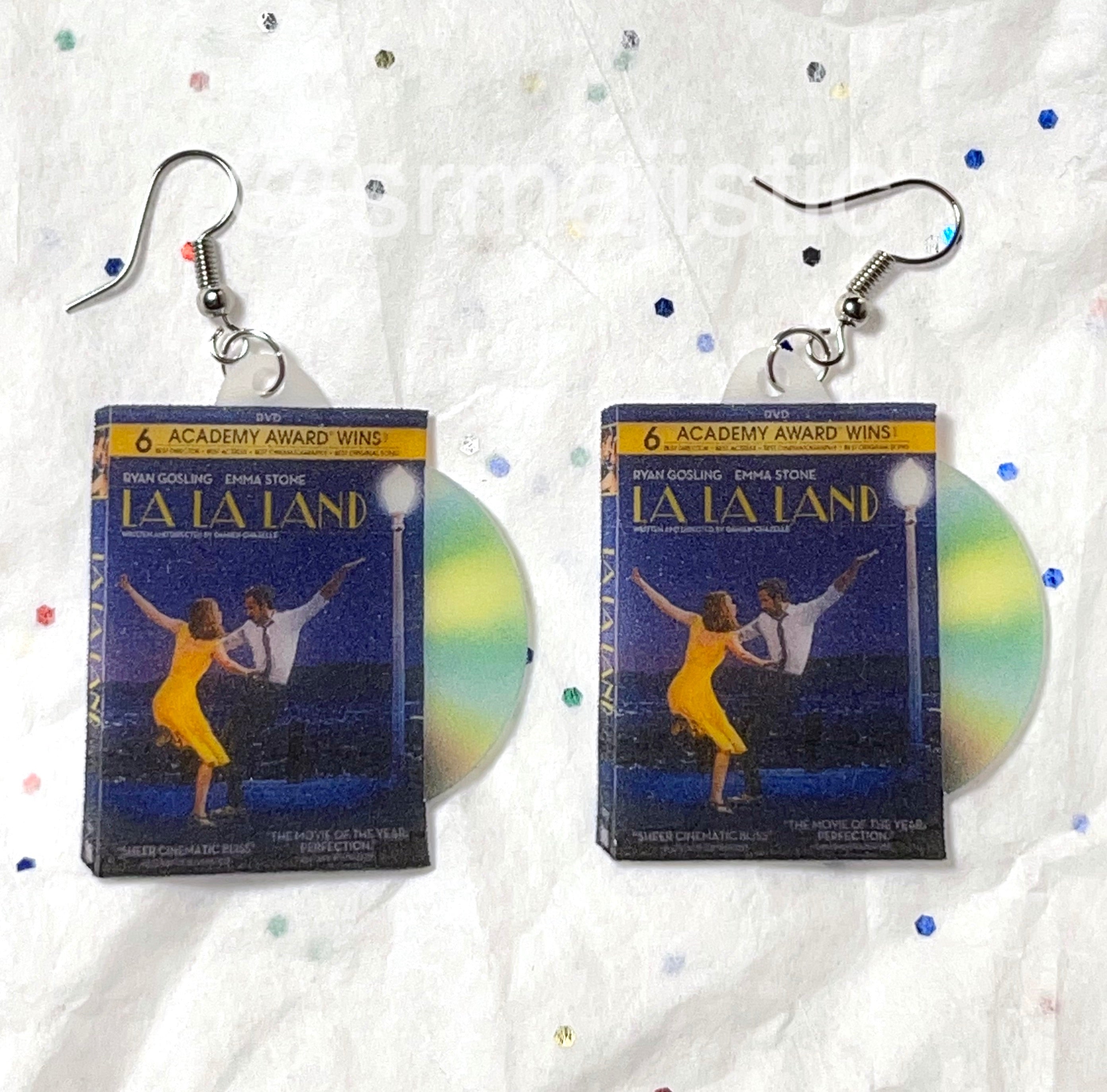 La La Land (2016) DVD 2D detailed Handmade Earrings!