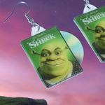 Shrek (2001) DVD 2D detailed Handmade Earrings!